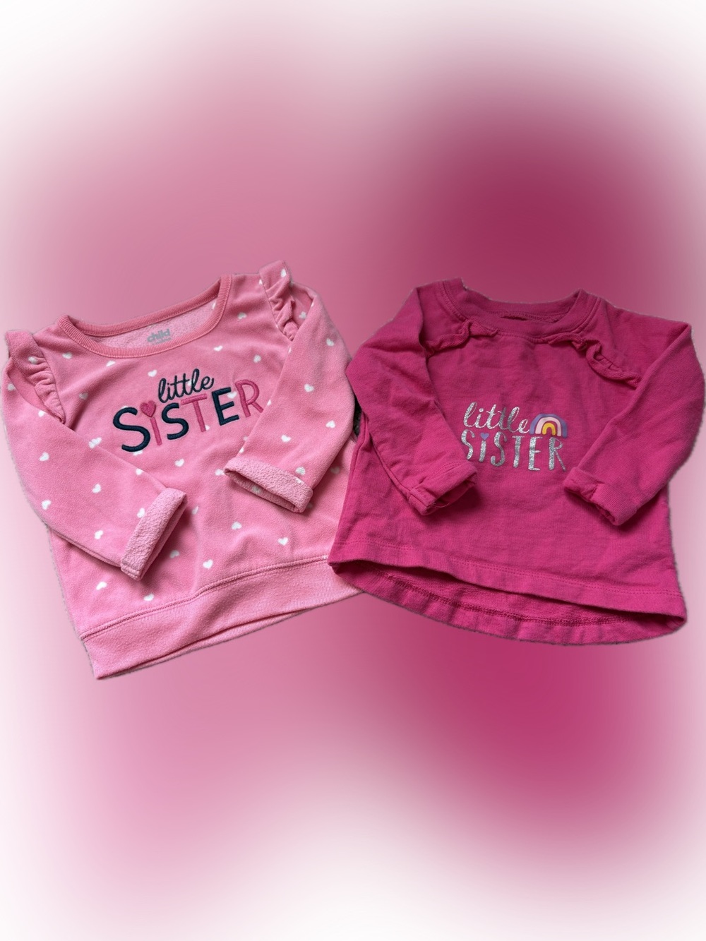“Little Sister” bundle - set of two long sleeve shirts